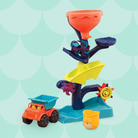 B. toys – Owl About Waterfalls Water Wheel – Sand-and-Water Bath Toy For Kids 18 m+ - Image 3