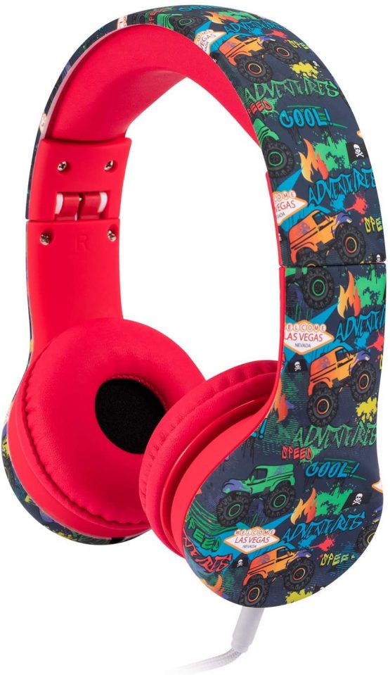 Snug Play+ Kids Headphones with Volume Limiting for Toddlers (Boys/Girls) - Monster Trucks