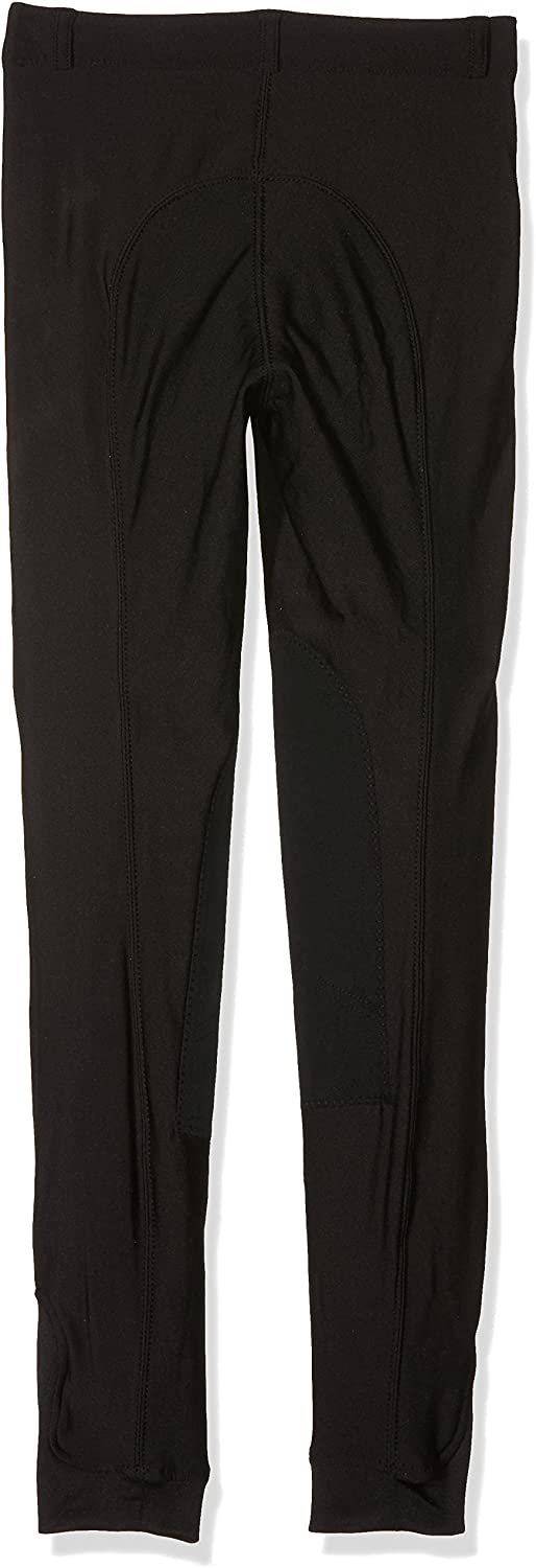 Hkm Girls Food Winter Easy Jodhpurs Black 176 - Image 2
