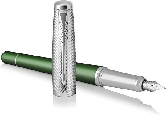 Parker Urban Fountain Pen, Premium Green with Medium Nib and Blue Ink Refill, 1931616 - Image 3