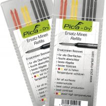 Pica 4020_2 Dry Ersatzminen Replacement Leads, Red, Yellow, Black, 2 Packungen