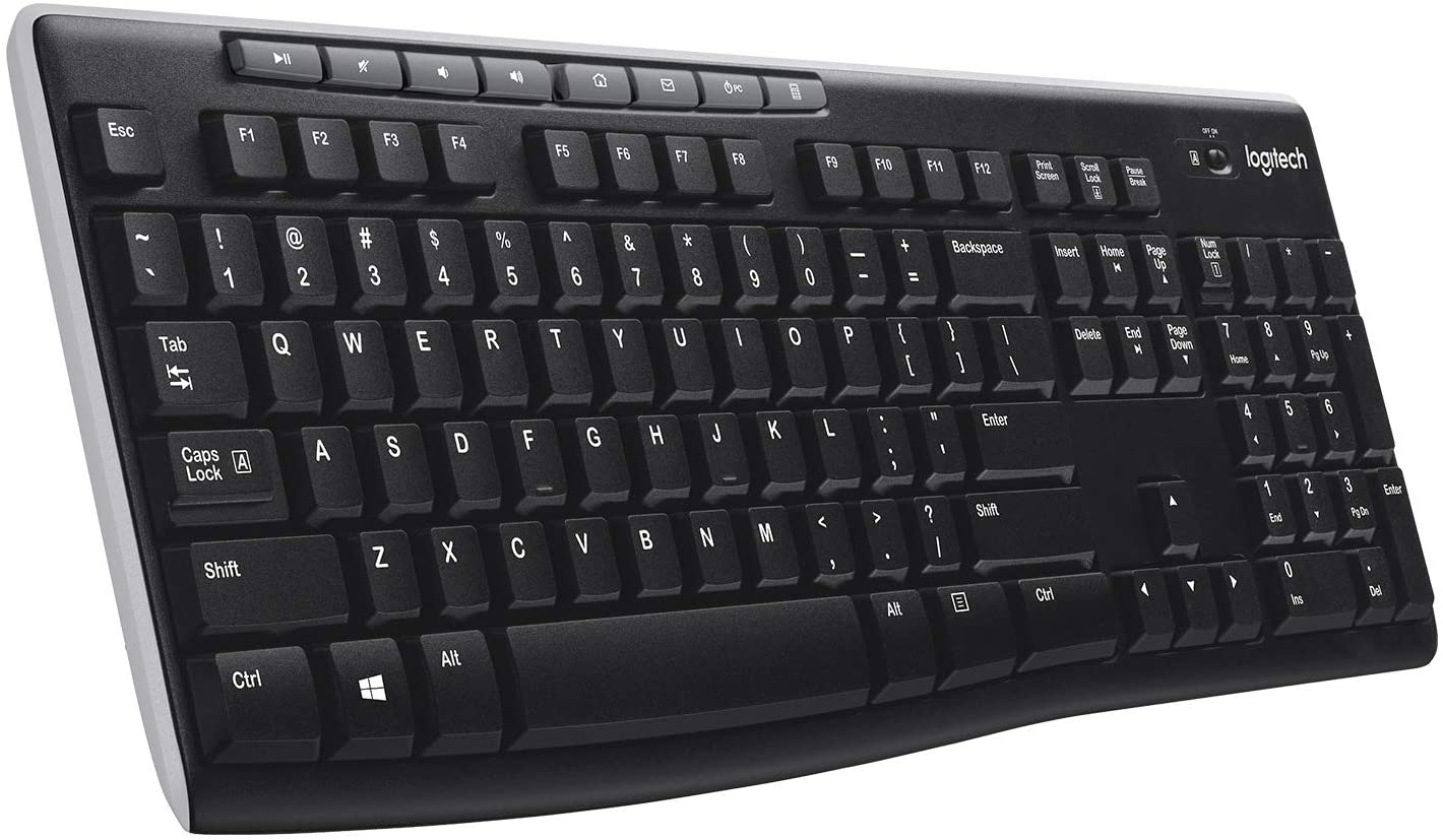 Logitech K270 Wireless Keyboard for Windows QWERTY Spanish Layout - Black - Image 2