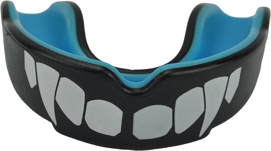 ADULT Black & Blue UK Warrior 'Vampire' Mouth Gum Guard Shield - The Ultimate Gum Shield for Boxing, Martial Arts, Karate, Rugby - Ideal Teeth Protection For Contact Sports