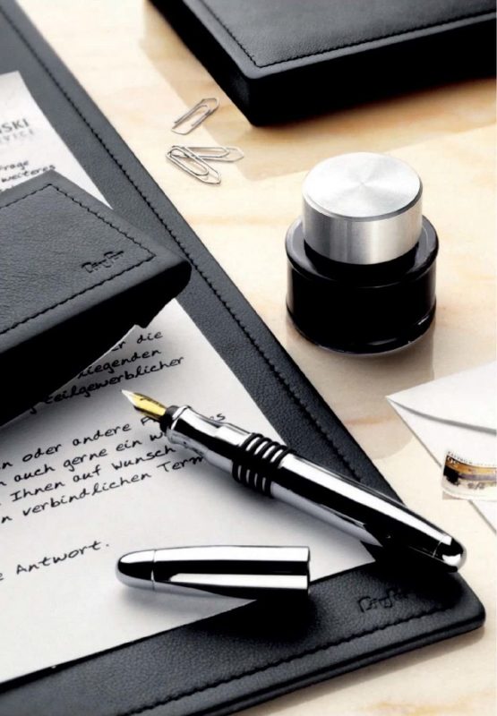 Runner 38426 - Ambiente Scala Write - / Laptopunterlage 30 x 42 cm, Real Leather, Black - Image 2