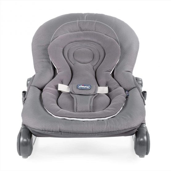 Chicco Hooplà Hammock for Babies from 0 Months to 18 kg, Rocking and Chair for Babies and Children with Arch, Adjustable Back and Reducing Cushion, Compact – Grey (Moon Grey) - Image 2