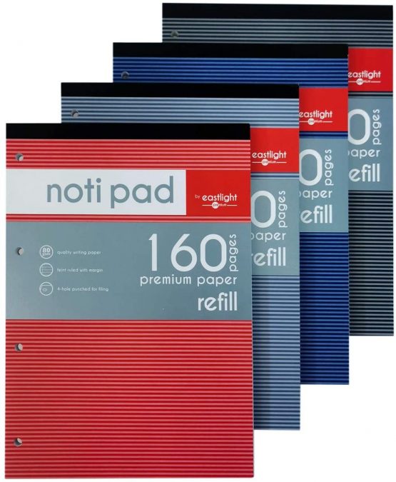 Eastlight A4 Topbound Refill Pad 160 Pages 80gsm - (Pack of 4)