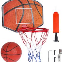 Vanplay Mini Basketball Hoop Kids Hanging Basketball Board with Net, Mini Ball and Pump Portable Indoor Outdoor Toys Sport Games for Kids
