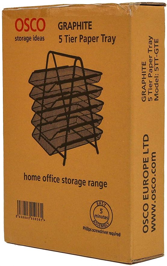 OSCO Mesh 5 Tier Tray - Graphite,5TT-GTE - Image 4