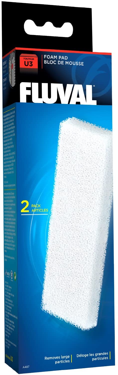 Fluval U3 Internal Filter Foam Pad, White - Image 2