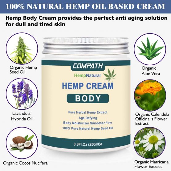 Hemp Cream | Body Cream | Body Lotion | Anti-Wrinkle & Fine Lines Body ...