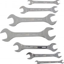 BGS 9019 | Double Open End Spanner Set | extra flat | 6 - 23 mm | 7 pcs.