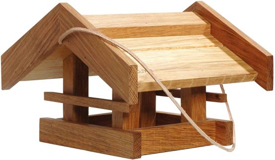 Luxus-Vogelhaus Classic Birdhouse Base Oak Brown 46036e