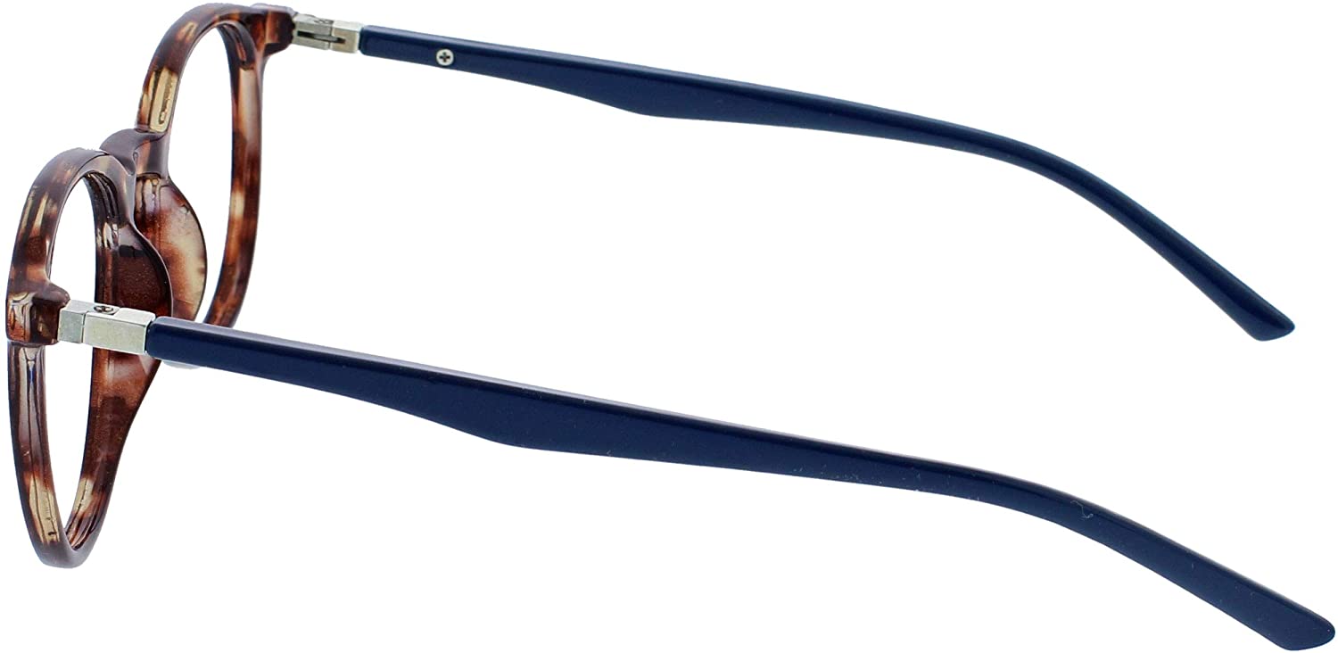OPULIZE MET Blue Light Blocking Reading Glasses for Women Men Slim Round Frame with Scratch Resistant and Spring Hinges - Image 3