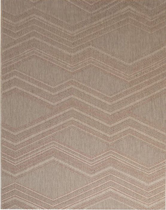 Aspect 120 x 170 cm Polypropylene Bukhara Chevron Indoor/Outdoor Rug, Grey