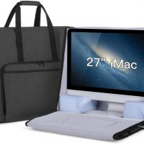 Damero Carrying Bag Compatible with Apple iMac 27-inch, Carry Tote Bag Compatible with Apple iMac 27" and Other Attachment, Black