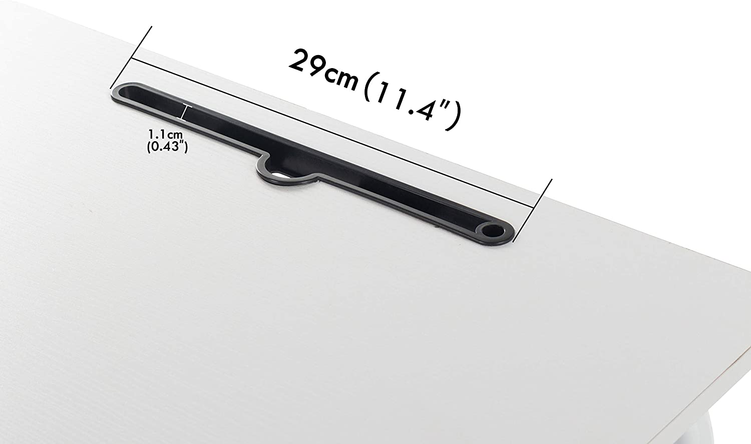 GRANDMA SHARK 60 x 40 cm Computer Desk, Gaming Desk, Rolling Table Bed Sofa for Laptop Height Folding Table with 4 Wheels (White) - Image 4