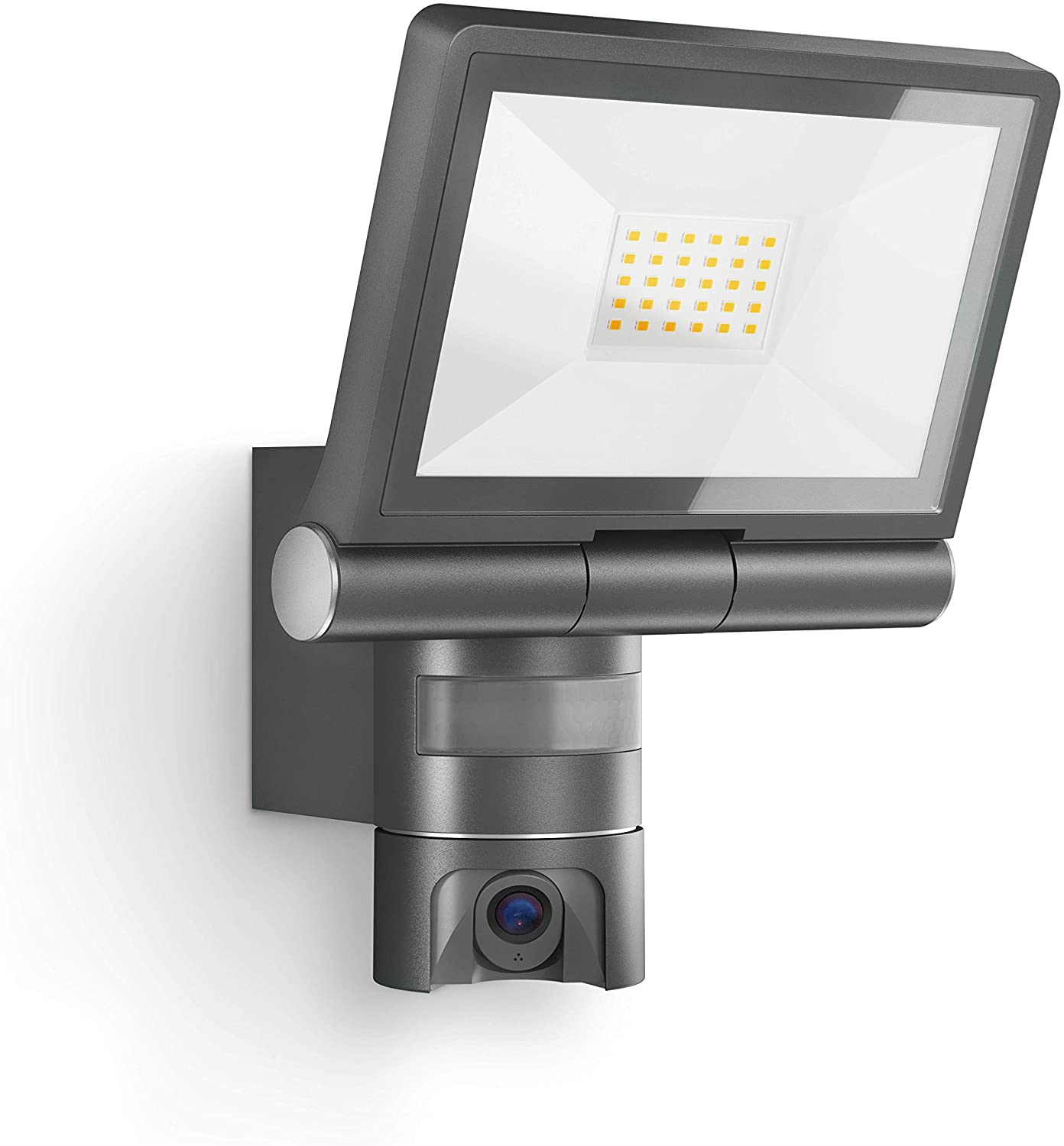 Steinel Outdoor LED projector with XLED CAM 1 SC surveillance camera, intercom, 180° infrared motion detector, 21 W, Anthracite - Image 2