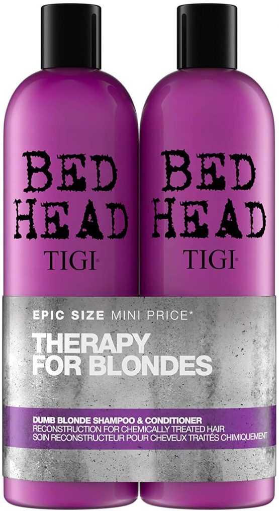 Bed Head by Tigi Dumb Blonde Shampoo and Conditioner for Blonde Hair 2 x 750 ml