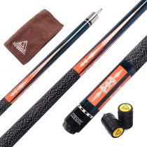CUESOUL 57 2-Piece Hardwood Canadian Pool Cue Billiard Stick with Irish Wrap 21oz