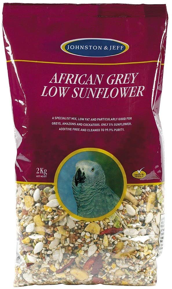 Johnston & Jeff Low Sunflower Diet for African Greys Parrot Food 12.75 kg, clear, 12.75 kg (Pack of 1) - Image 2