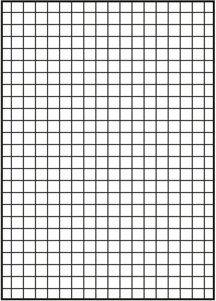 Hamelin Paperbrands 384504007 School Pad Optic Paper 90 g/m² / A7 / 5 mm Squares / 40 Sheets per Pad/Pack of 10 - Image 2