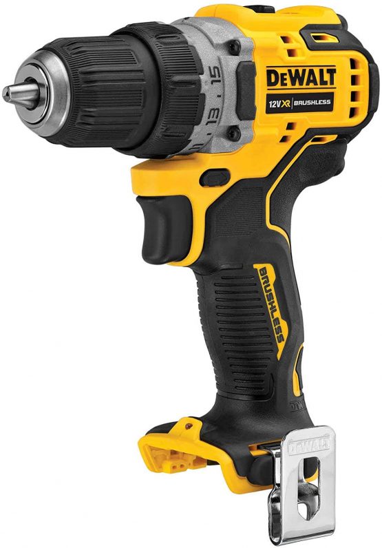 Dewalt DCD701N-XJ Battery-Powered Drill bit 12 V (Basic), Black/Yellow
