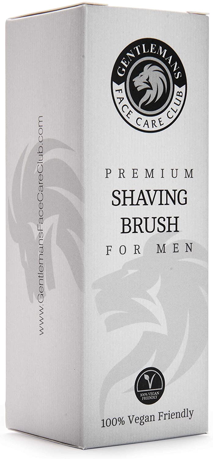 Gentlemans Face Care Club Vegan Friendly Shaving Brush, Badger Friendly Shave Brush for Shaving Cream Foam Or Soap - Image 3