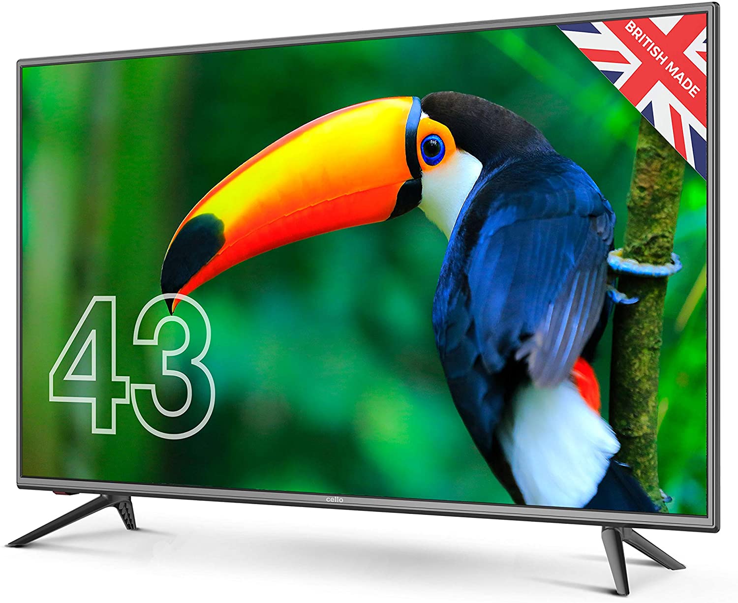 Cello C4320DVB 43 inch LED TV with Freeview & Satellite, Easy Setup Mains Only, Non-Smart, USB Record from Live TV - Image 2