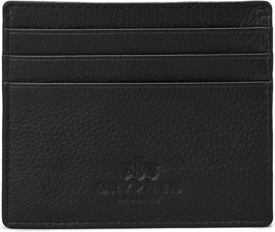 Hoxton Slim Leather Credit Card Holder Wallet by Gryphen