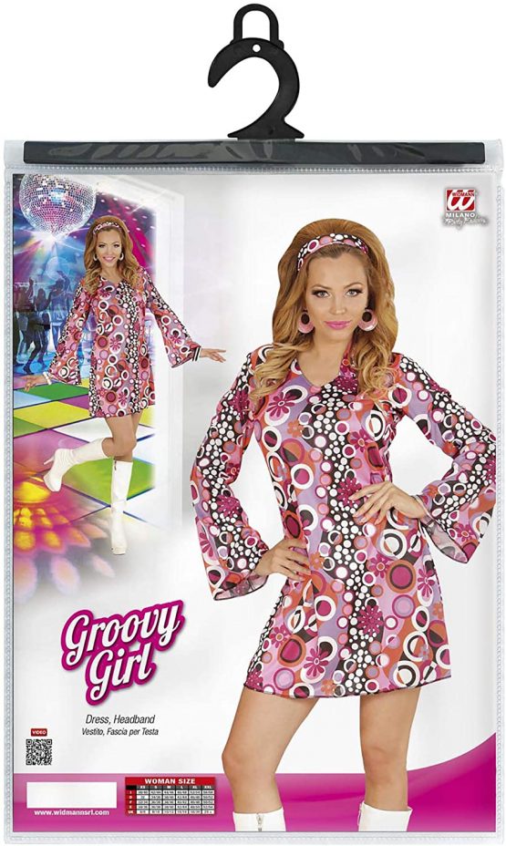 Adult costume, groovy, seventies, mini dress - Image 2