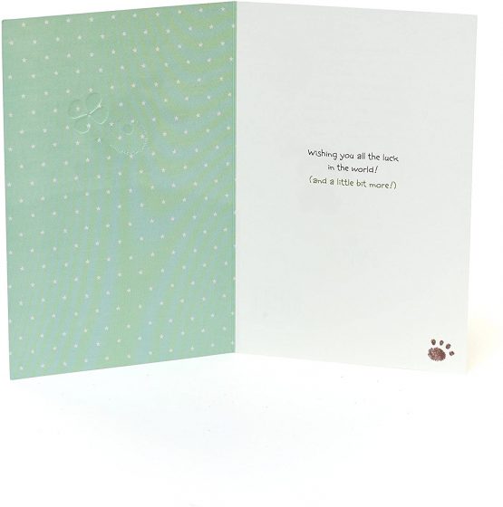 UK Greetings Good Luck Card - Lots of Woof - Cute Dog Design, 244507-0-1 - Image 2