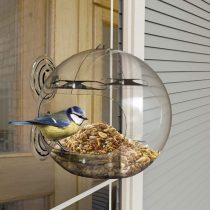 Peckish 60051263 Window Bird Feeder, Natural, 14.0 cm*12.5 cm*12.5 cm