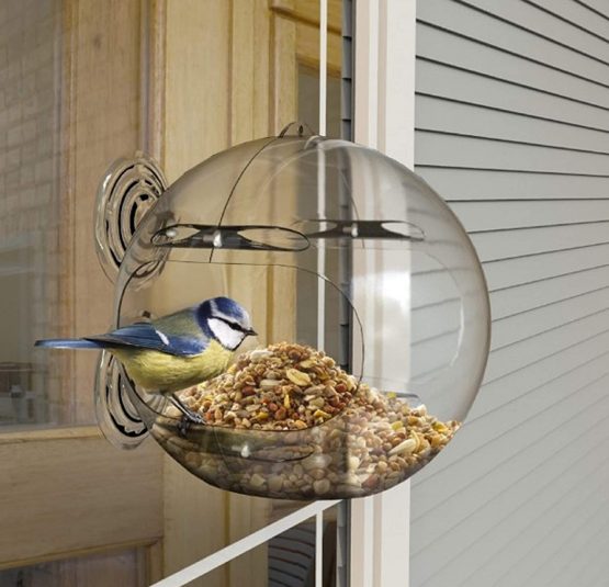 Peckish 60051263 Window Bird Feeder, Natural, 14.0 cm*12.5 cm*12.5 cm