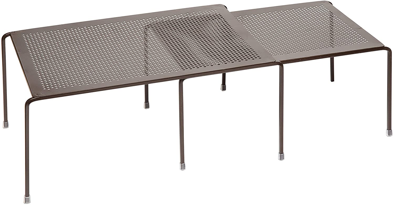 Amtido Kitchen Cupboard Organiser, Cupboard and Pantry Shelving Unit, Plates, Cups, Mugs, Dish Rack - Image 3