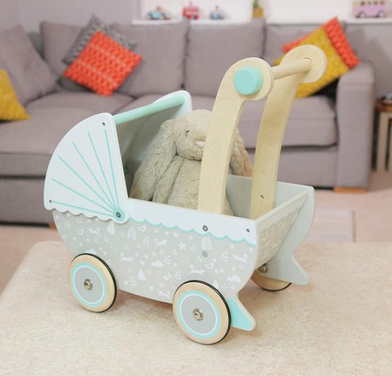 Indigo Jamm Petworth Dolls pram & furniture Designed For Children Aged 18 Months +, Neutral Colours (Petworth High Chair)| Girls & Boys Pretend Play - Image 2