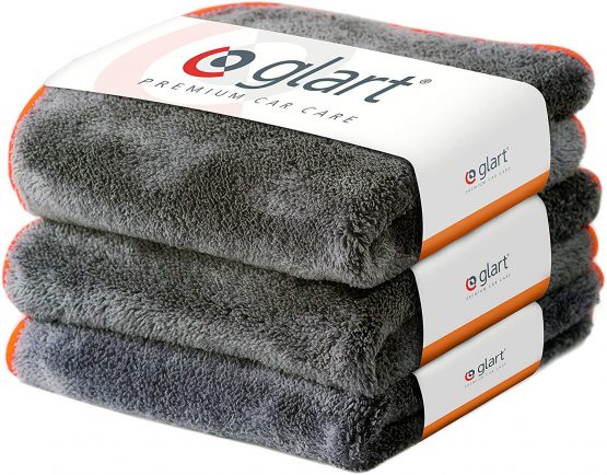 Glart 443TPO 3 Super Absorbent Microfibre Thick Plush Cloths 40 x 40 cm + Glart 2-Piece Set of Microfibre Cloths, 40 x 40 cm - Image 2