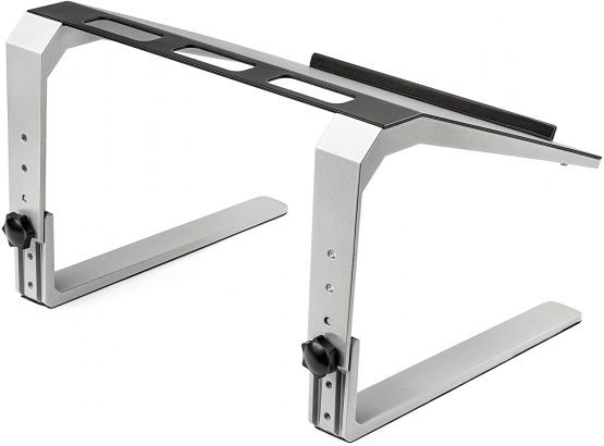 StarTech Adjustable Laptop Stand - Heavy Duty Steel & Aluminum - 3 Height Settings - Tilted - Ergonomic Laptop Riser for Desk (LTSTND) - Image 4