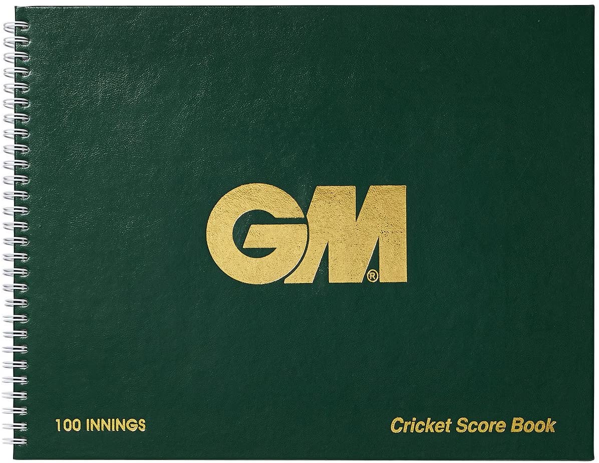 Gunn & Moore GM Cricket Scorebook, Green, 100 Innings