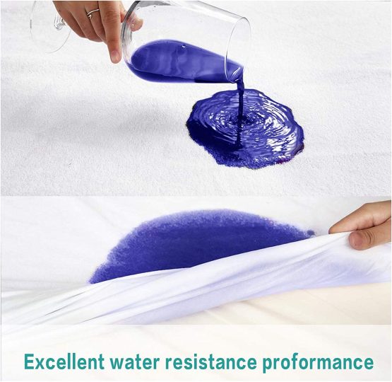 Linens World Cotton Premium Waterproof Mattress Protector Fitted Terry Cover - Skin Friendly, Non Noisy & Hypoallergenic(Single) - Image 4