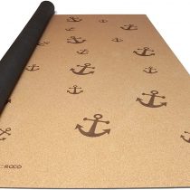 Play mat for children made of cork and rubber, anchor, 140 x 110 cm, non-slip and non-toxic, anti-allergenic crawling mat for toddlers and babies, made of natural materials, includes carry bag.