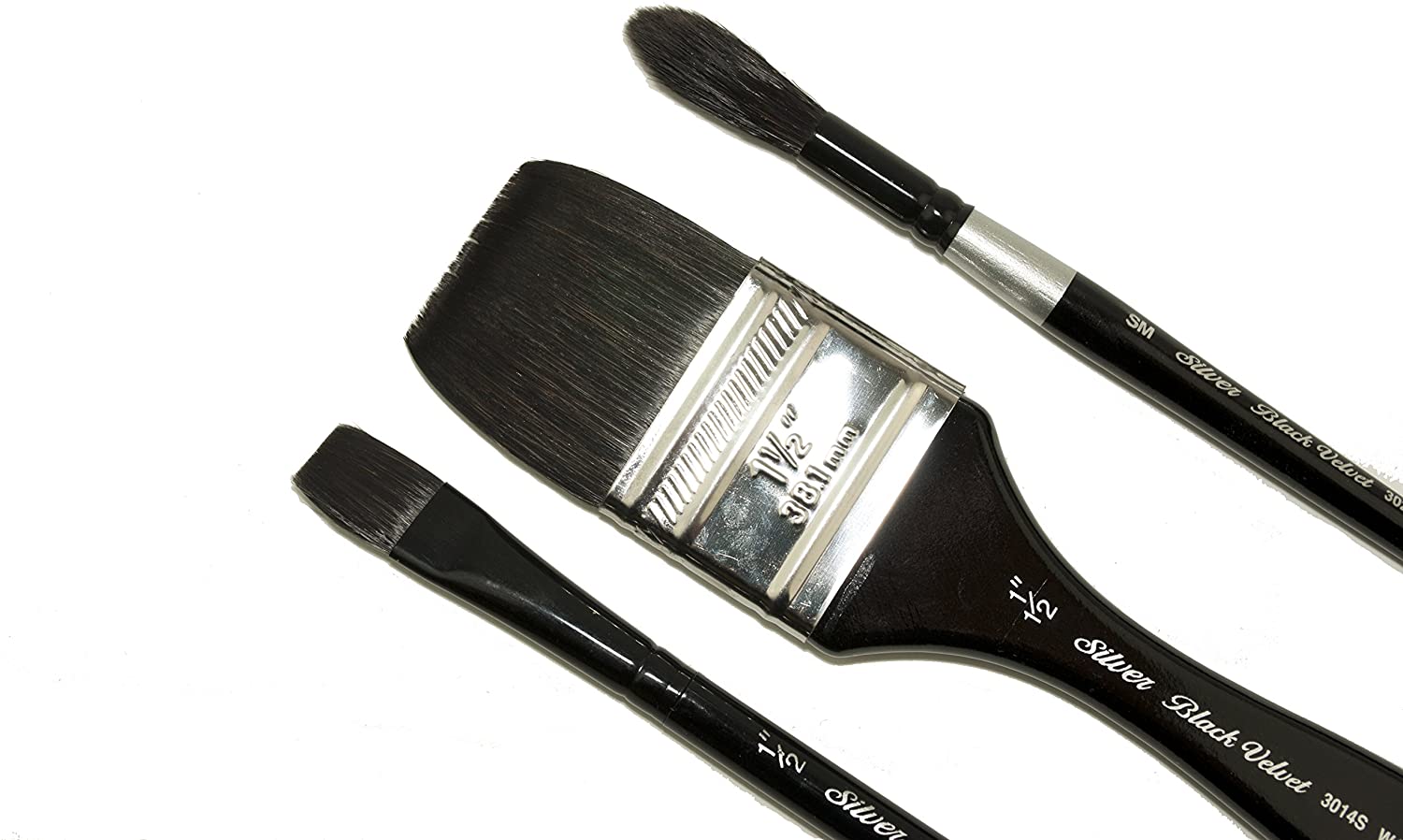 Silver Brush Limited WC-3203S Black Velvet 3pc Background Painting Set - Image 2