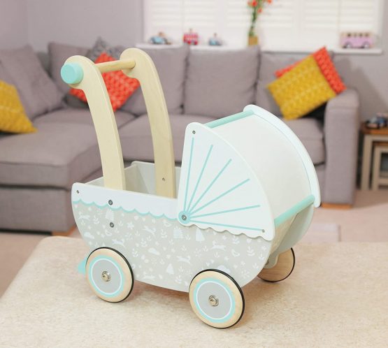 Indigo Jamm Petworth Dolls pram & furniture Designed For Children Aged 18 Months +, Neutral Colours (Petworth High Chair)| Girls & Boys Pretend Play - Image 3