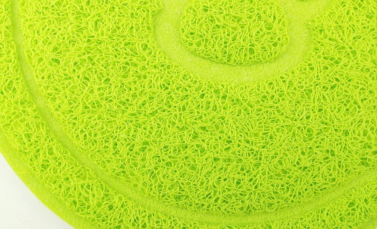 Diyafas Kitten Food PVC Feeding Bowl Placemat Non-slip Pet Litter Mat Blanket For Cats and Dogs, Green - Image 3