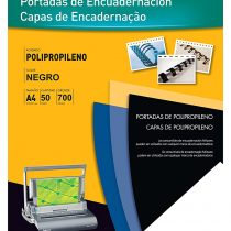 Fellowes 54775 - Polypropylene Covers for Binding, A4, Black