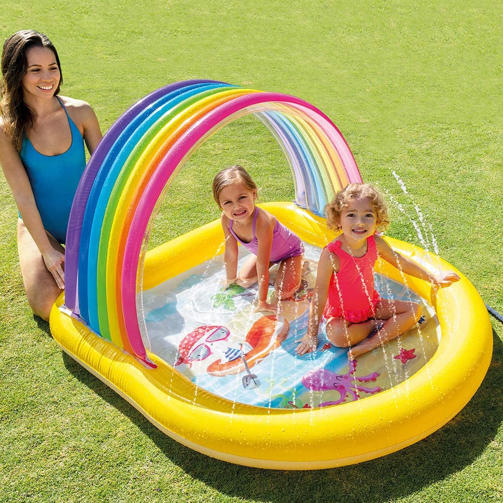 INTEX RAINBOW ARCH SPRAY POOL, Multi-coloured, cm - Image 2