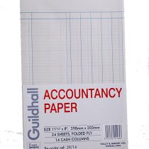 Exacompta Guildhall A4 Accountancy Paper, 24 Sheets, 14 Cash Columns