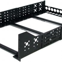 StarTech 3U Universal Server Rack Rails - TAA Compliant Fixed Mounting Rails - 19" Adjustable Depth Rack Mount Rails (UNIRAILS3U), Black