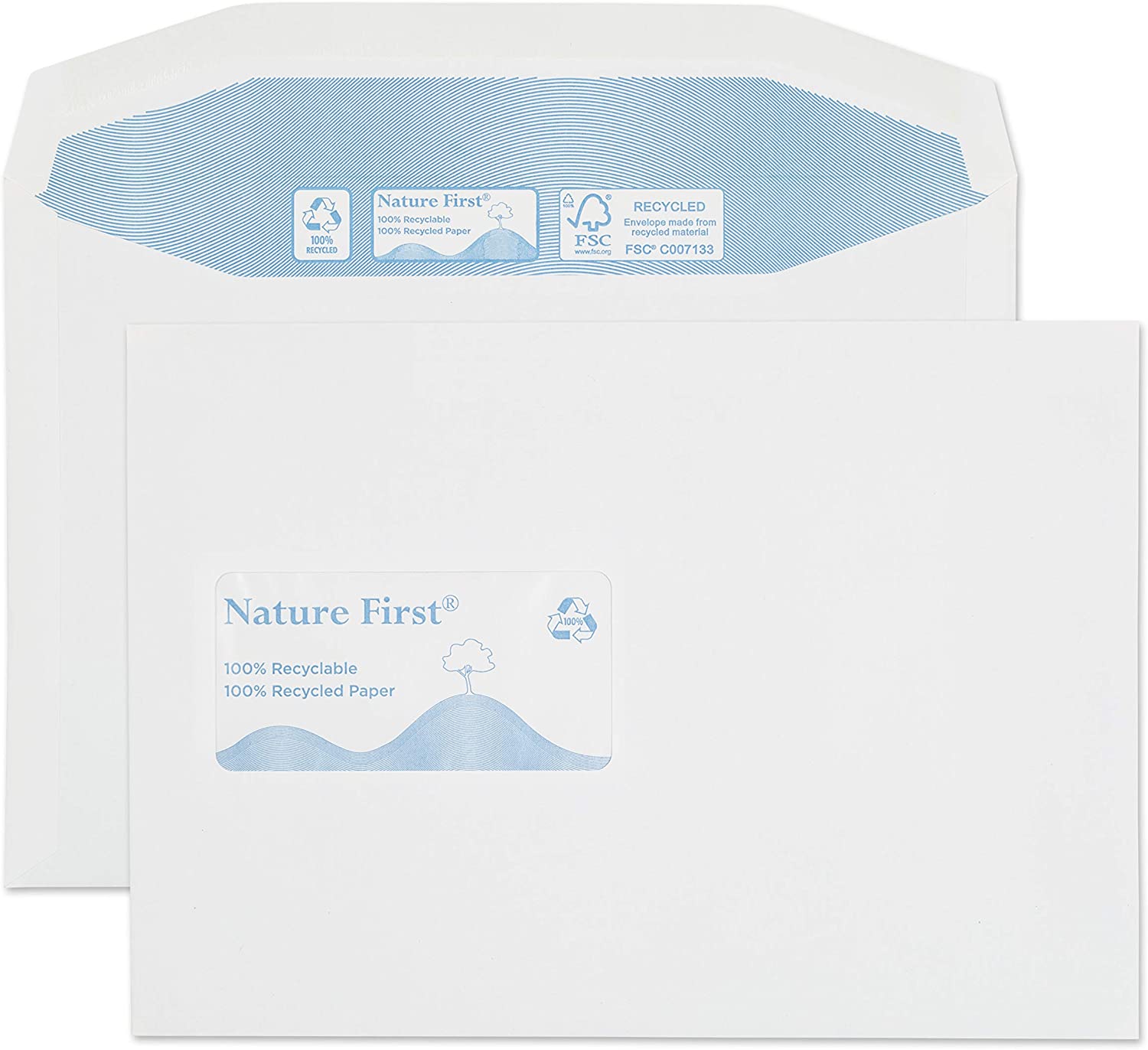 Blake Environmental, Biodegradable & Recycled Envelopes C5 (162 x 229mm), Pack of 500, Premium Quality 90GSM, Gummed