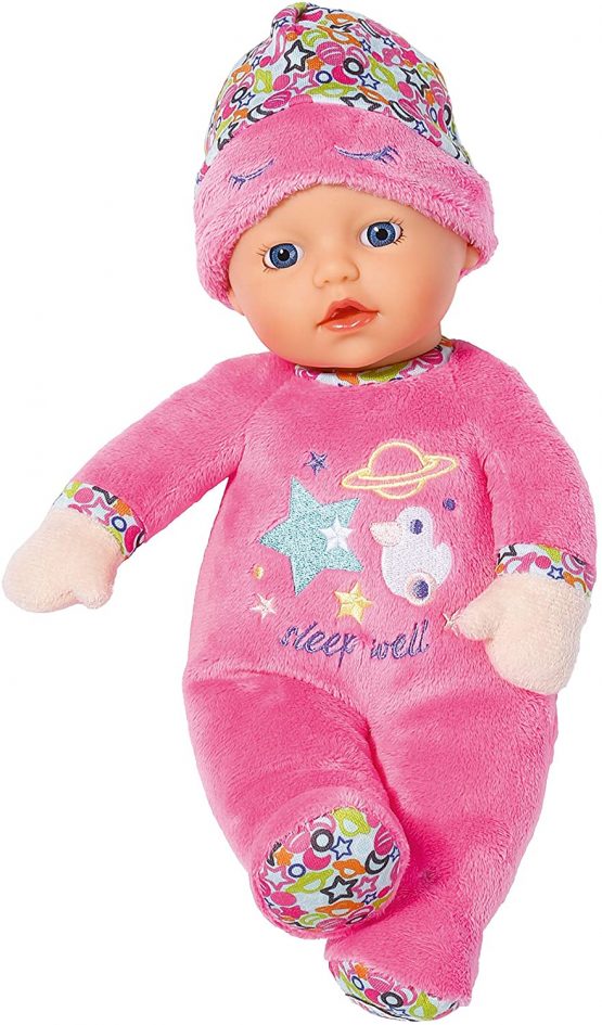 BABY born Sleepy 30 cm Doll - Small & Soft - Easy for Small Hands, Creative Play Promotes Empathy & Social Skills, For Newborns - Includes Night Cap
