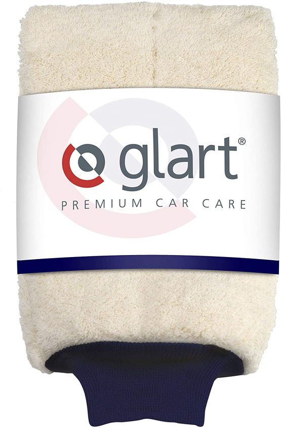 Glart 44WH Microfiber Glove for Car Wash, White + Glart 45FR Car Alloy Wheel Rim Cleaner 500ml Dirt Remover with Color Indicator against Brake Dust - Image 2